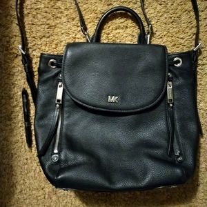 Michael Kors Black Leather Bookbag